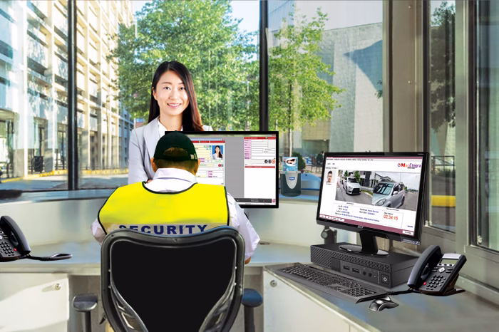 Parking-access-with-security-guard-me-vms-software